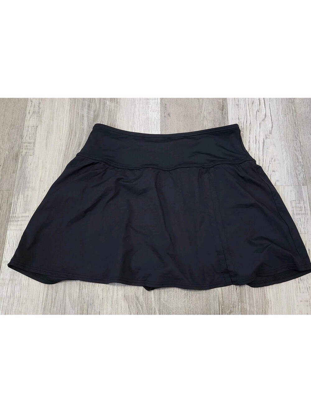 Carmen Marc Valvo Swim Skirt Medium Black